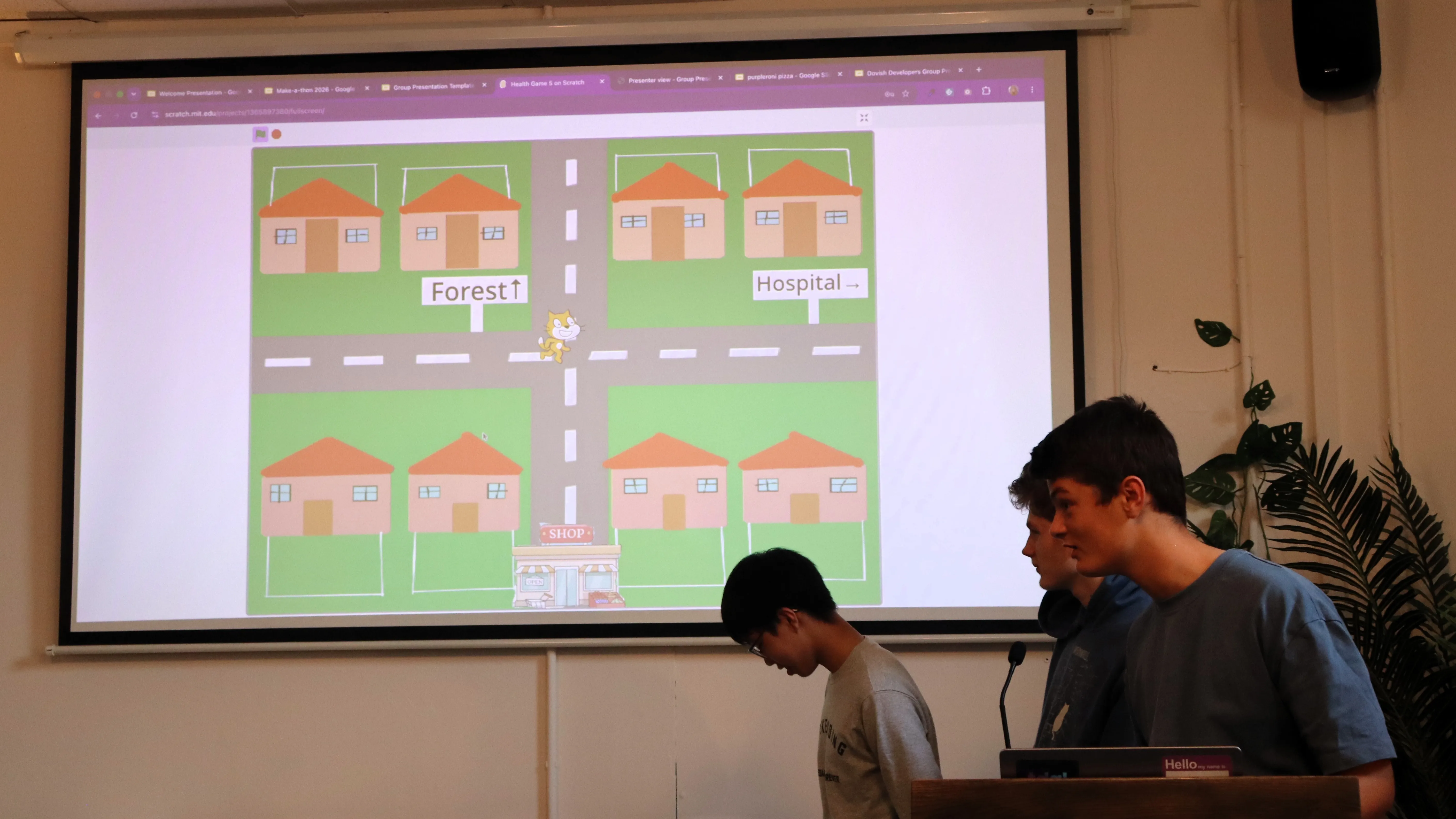 Team KSJ presenting their work